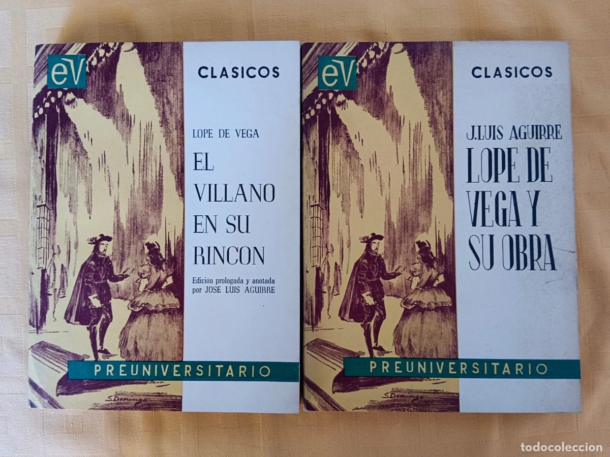 Libros: EL VILLANO EN SU RINCON - LOPE DE VEGA Y SU OBRA - 2 TOMOS - Jose Luis Aguirre