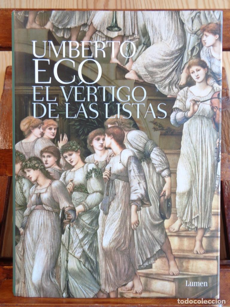 books: EL V&Eacute;RTIGO DE LAS LISTAS - UMBERTO ECO