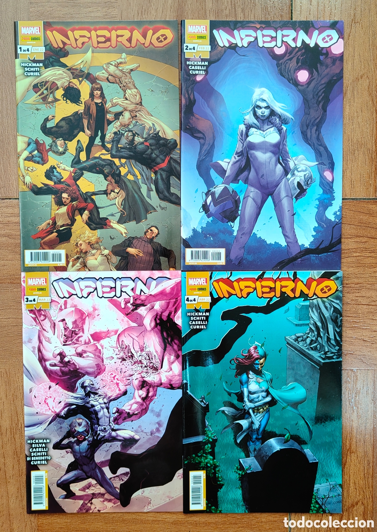 Livros em segunda m&atilde;o: Inferno � 4 N&uacute;meros � Completa - Panini - Hickman / Caselli / Curiel / Schiti
