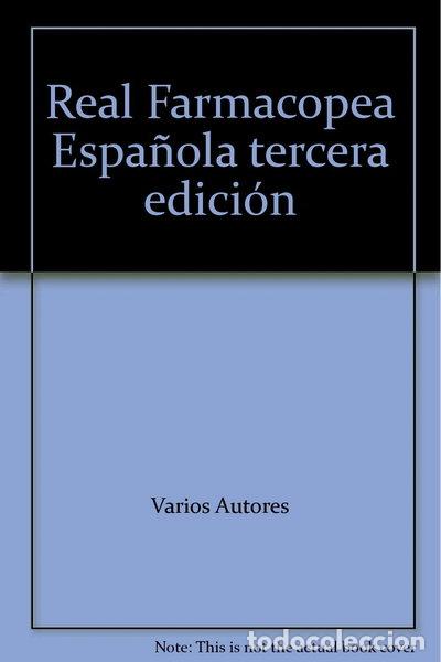 Libros: Real Farmacopea Espa&ntilde;ola. Tercera edici&oacute;n 3.0- 9788434015852
