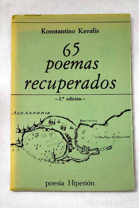 Libros: 65 poemas recuperados.- Kavafis, Konstantino