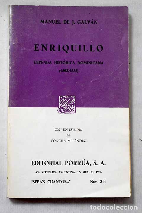 Livros em segunda m&atilde;o: Enriquillo: Galv&aacute;n, Manuel de J..- Galv&aacute;n, Manuel de J.