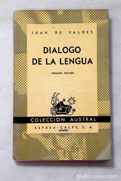 Libros: D&iacute;alogo de la lengua.- Vald&eacute;s, Juan de