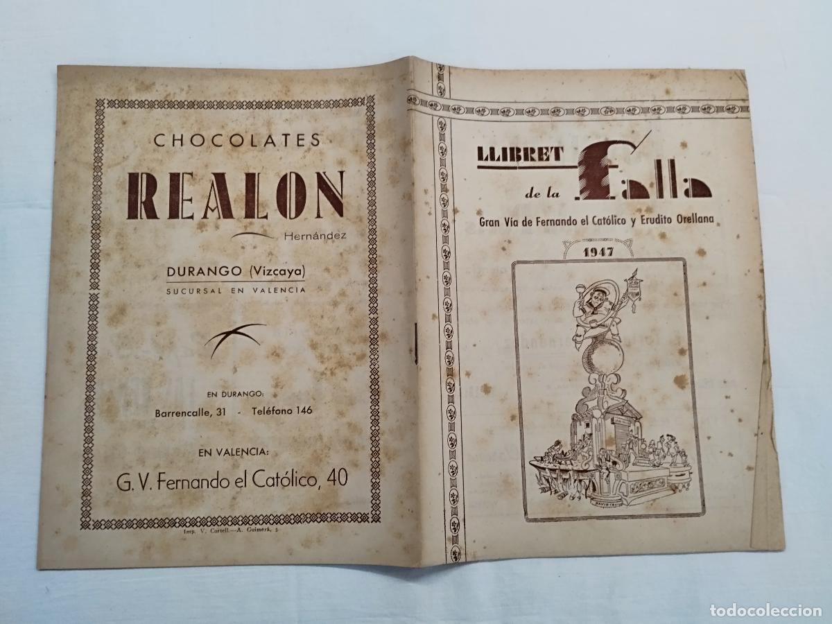 Libri di seconda mano: LLIBRET DE FALLA GRAN V&Iacute;A FERNANDO EL CAT&Oacute;LICO Y ERUDITO ORELLANA 1947 - Sin autor