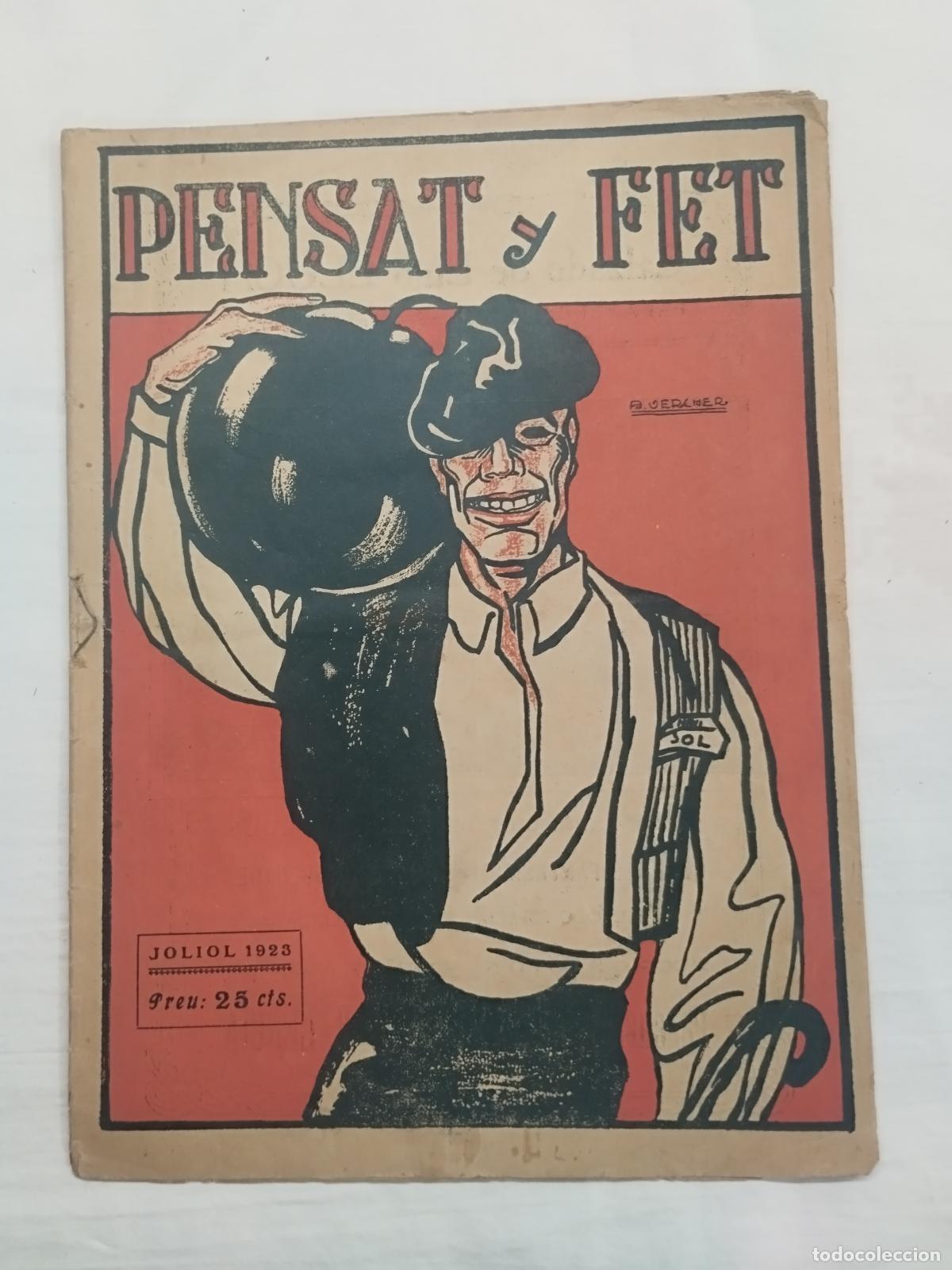 Livros em segunda m&atilde;o: PENSAT Y FET 1923 (JOLIOL 1923) - PORTADA A. VERDAGUER