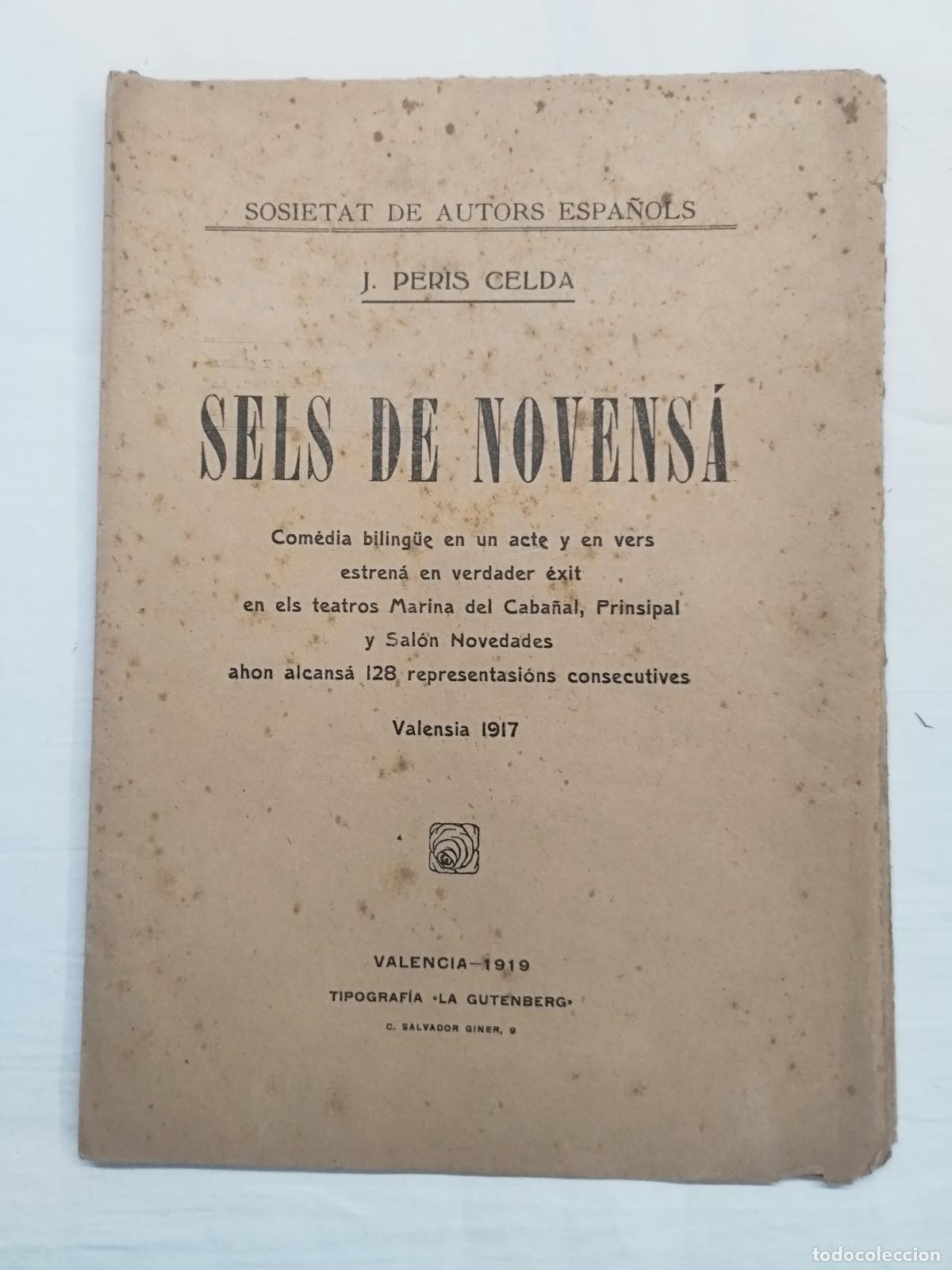 Libri di seconda mano: SELS DE NOVENS&Aacute;. Sosietat de autors espa&ntilde;ols - Sin autor
