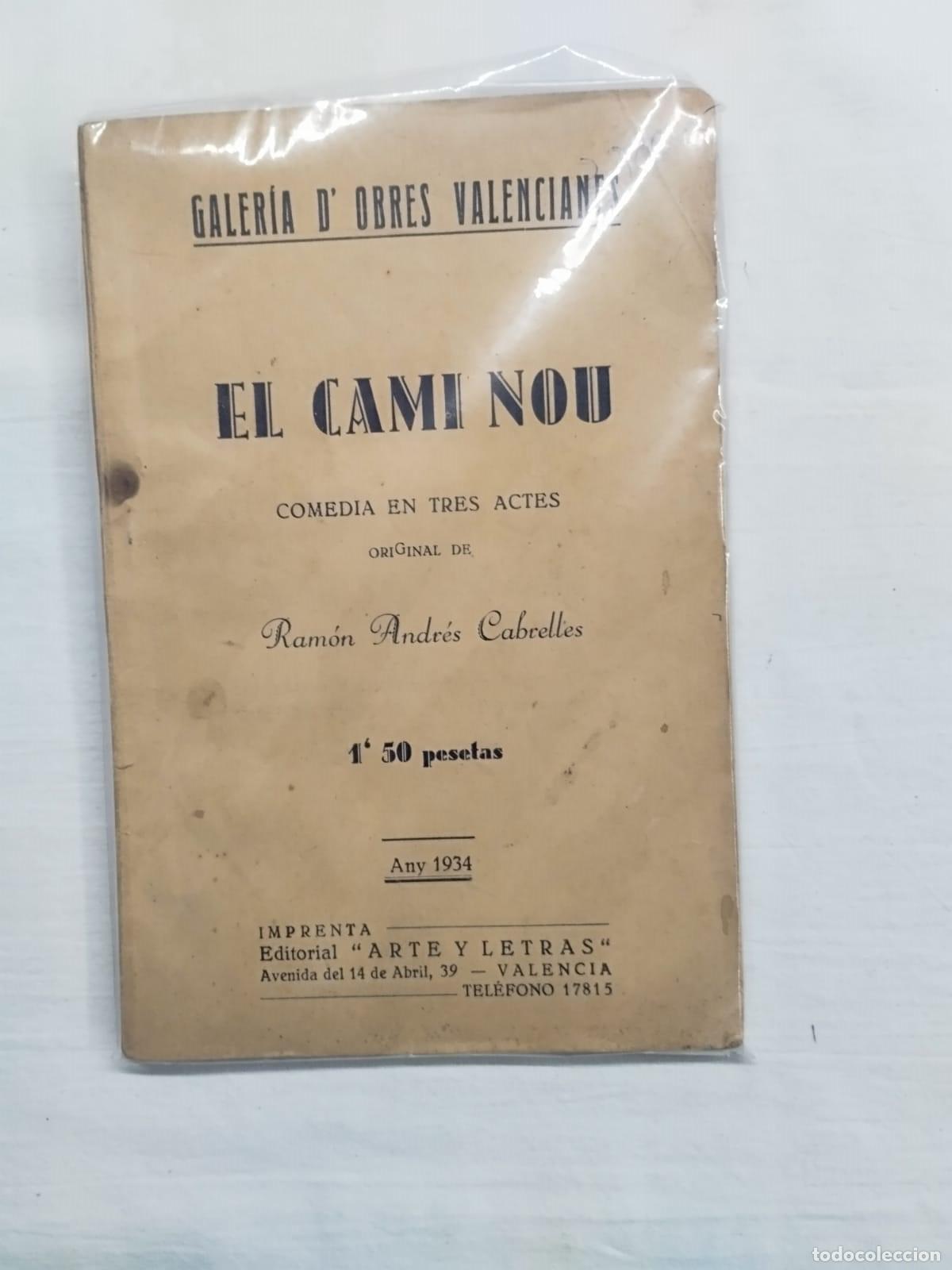 Libros: EL CAMI NOU. RAM&Oacute;N ANDR&Eacute;S CABRELLES - Sin autor - Foto 1