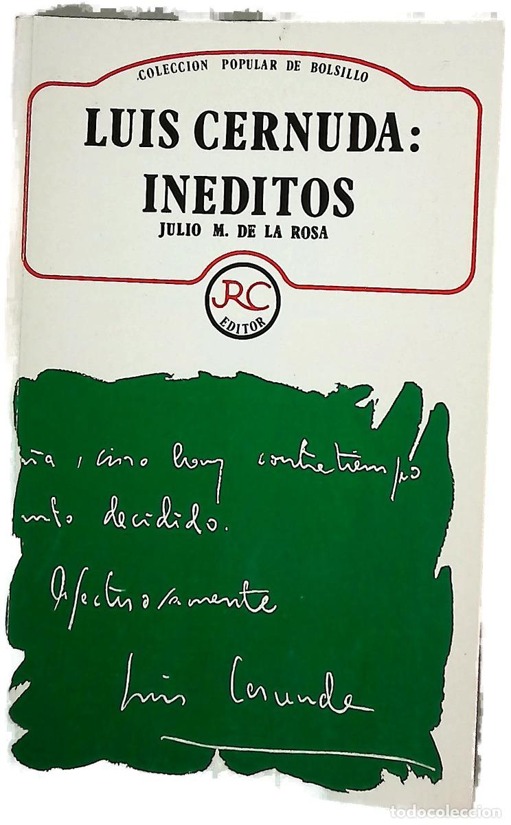Livros em segunda m&atilde;o: Luis Cernuda in&eacute;ditos - Rosa, Julio Manuel de la