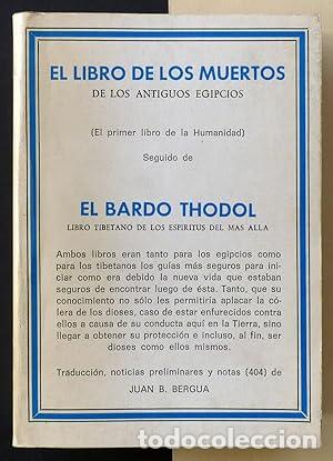 Libros: Libro de los muertos, el bardo thodol - Bergua, Juan A