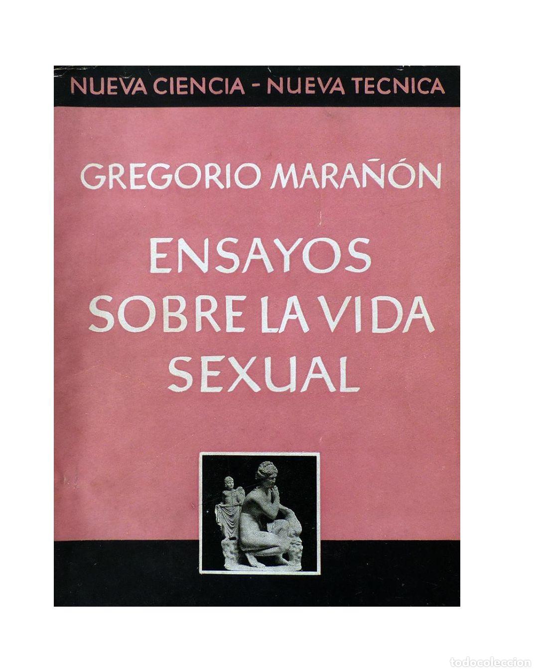 Libros: Ensayos sobre la vida sexual - Gregorio Mara&ntilde;on