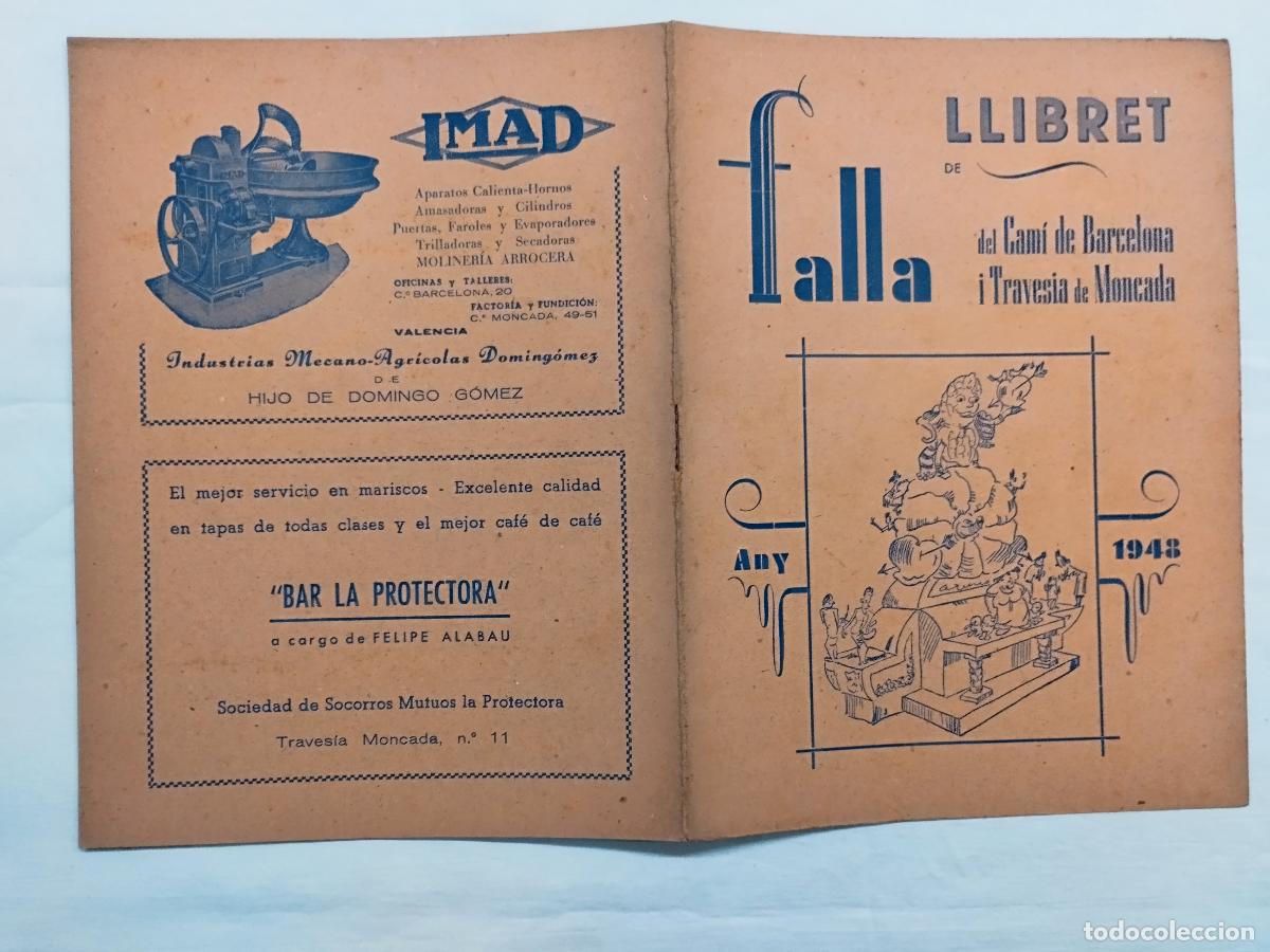 Livres: LLIBRET DE FALLA DEL CAM&Iacute; DE BARCELONA I TRAVESIA DE Moncada 1948 - Sin autor