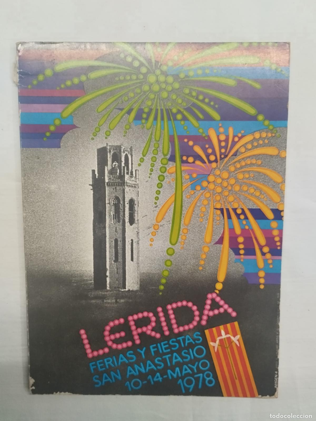 Libros: ANTIGUO PROGRAMA DE FIESTAS: LERIDA FERIAS Y FIESTAS SAN ANASTASIO 1978 - AYUNTAMIENTO DE L&Eacute;RIDA