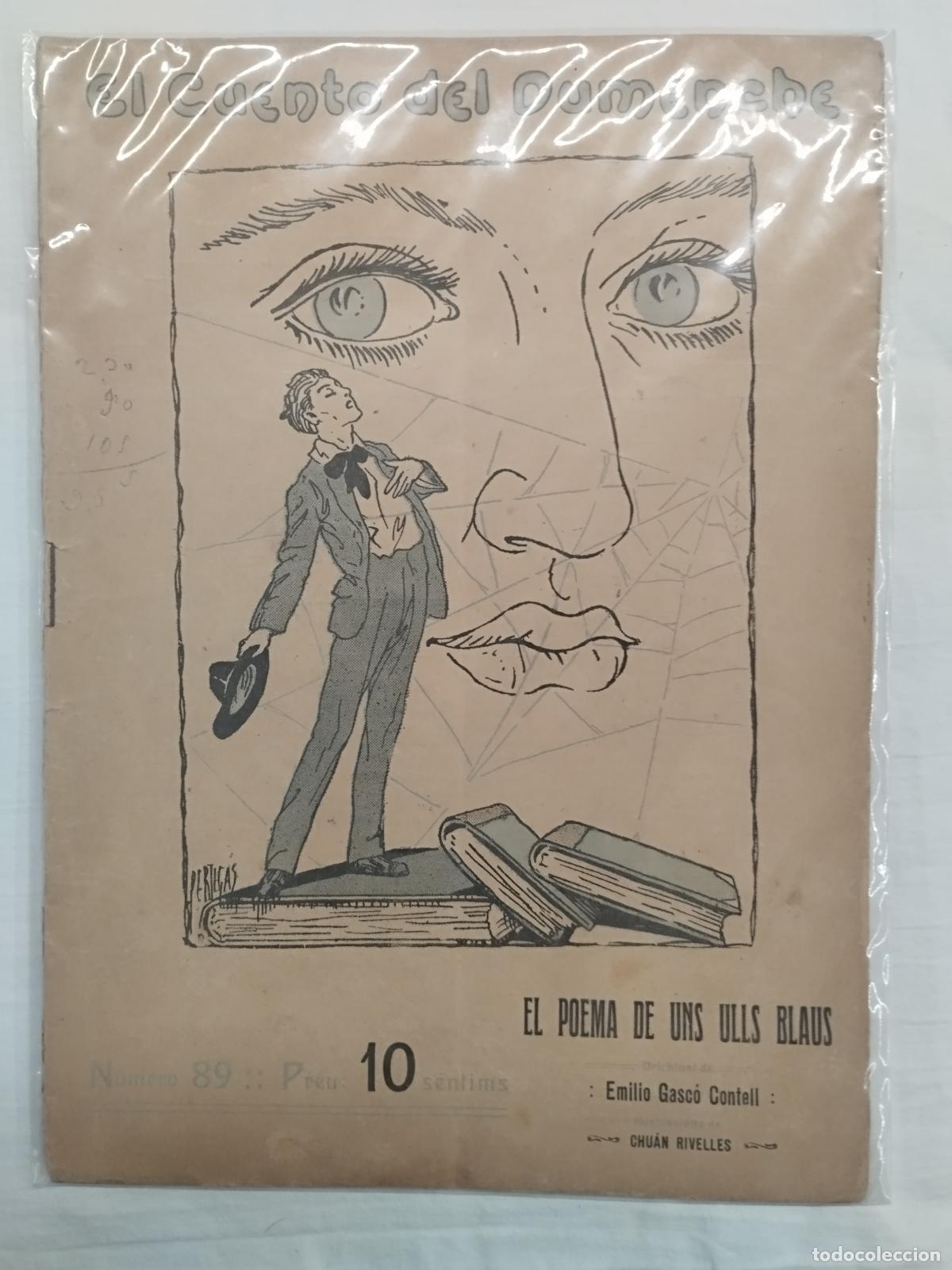 Libros: EL CUENTO DEL DUMENCHE N&ordm;89, EL POEAM DE UNS ULLS BLAUS. - EMILIO GASC&Oacute; CONTELL / ILUSTRACIONES CHUA