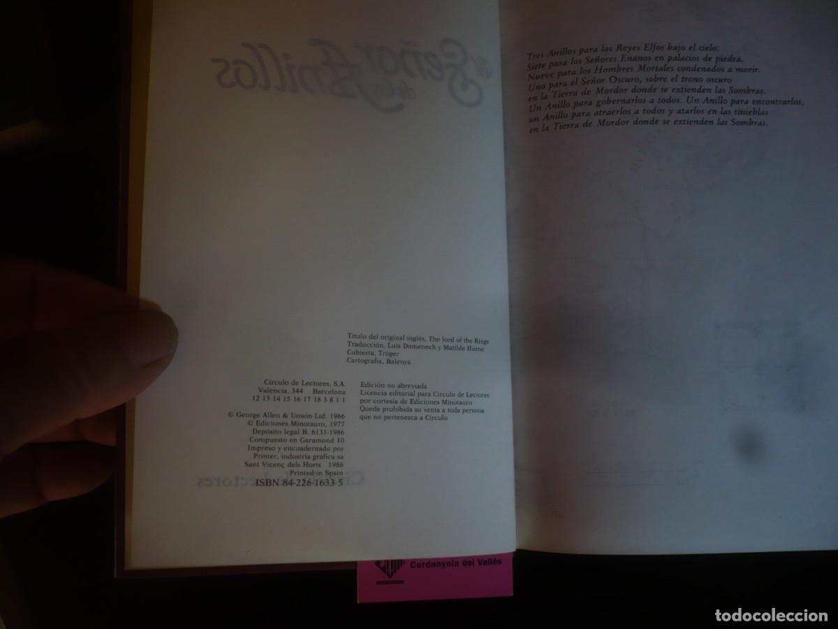 Libros: el se&ntilde;or de los anillos - j.r.r. tolkien - Foto 3