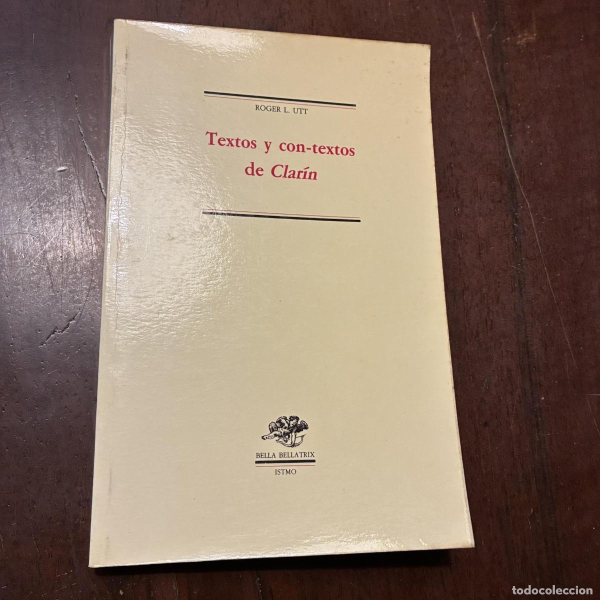 books: Textos y con-textos de Clar&iacute;n - Roger L. Utt