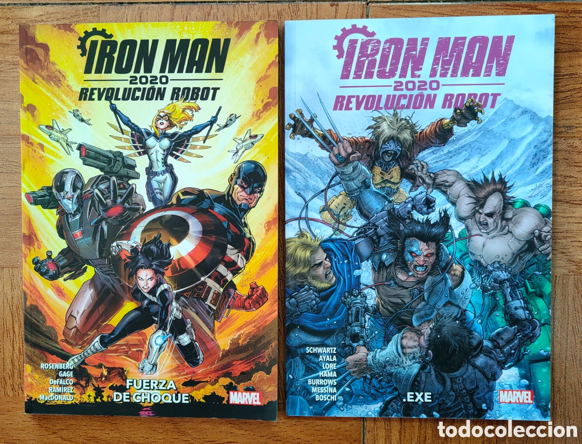 Livros em segunda m&atilde;o: Iron Man 2020. Revoluci&oacute;n Robot: Fuerza de choque / .Exe � COMPLETA - Schwartz / Ayala / Lore / Vari