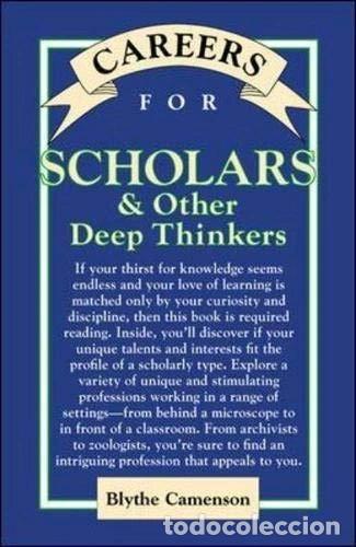 Livres: Careers for Scholars & Other Deep Thinkers- 9780658001925