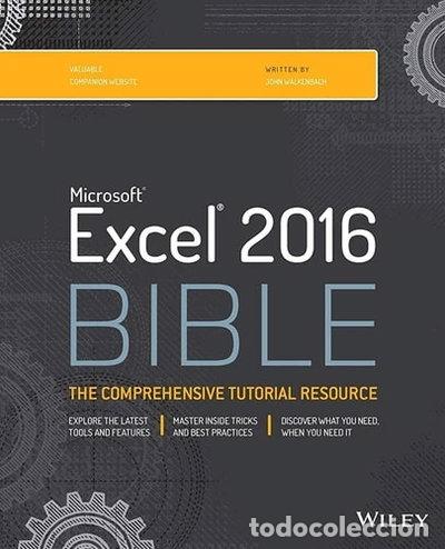 Libros: Microsoft Excel 2016 Bible- 9781119067511