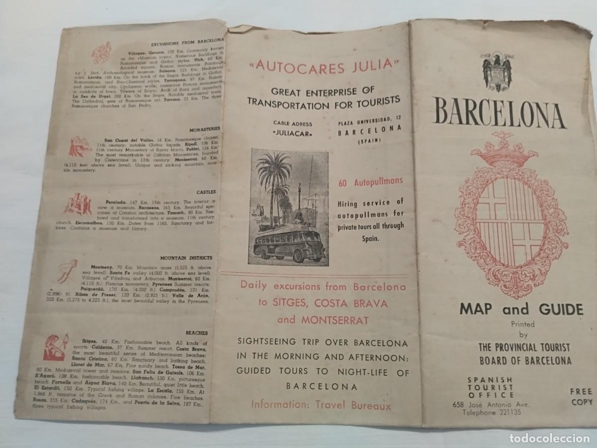 Libros: ANTIGUO MAPA DE BARCELONA / OLD MAP BARCELONA - Foto 2