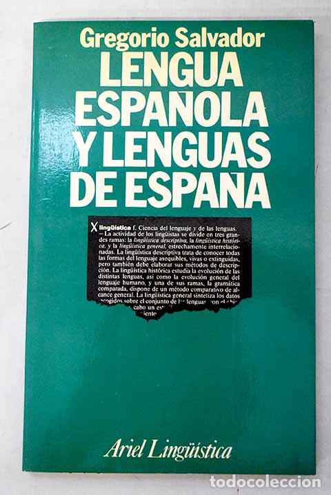 Libros: Lengua espa&ntilde;ola y lenguas de Espa&ntilde;a.- Salvador, Gregorio