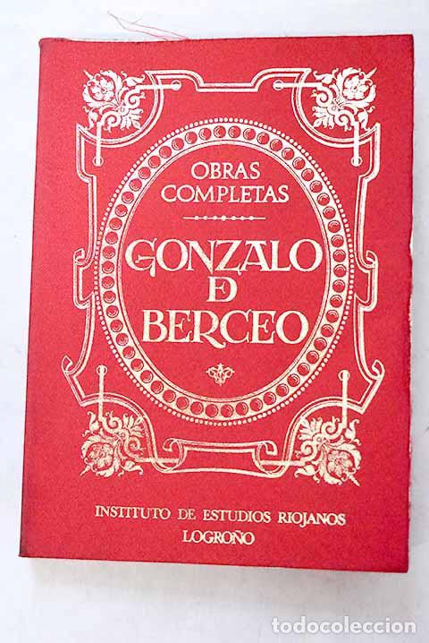 Libros: Obras completas: Gonzalo de Berceo.- Gonzalo de Berceo