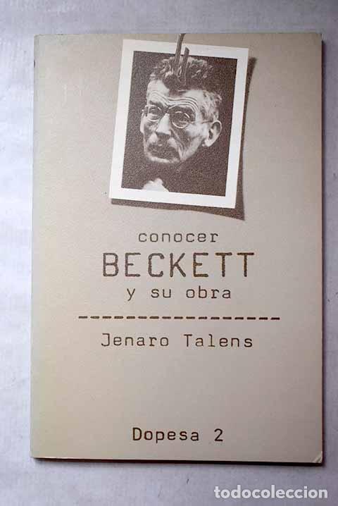 Libros: Conocer Beckett y su obra.- Talens, Jenaro