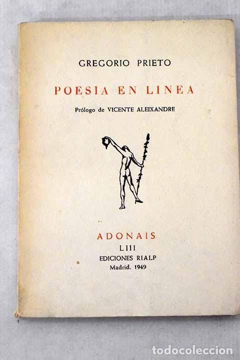 Libri di seconda mano: Poes&iacute;a en l&iacute;nea: Prieto, Gregorio.- Prieto, Gregorio
