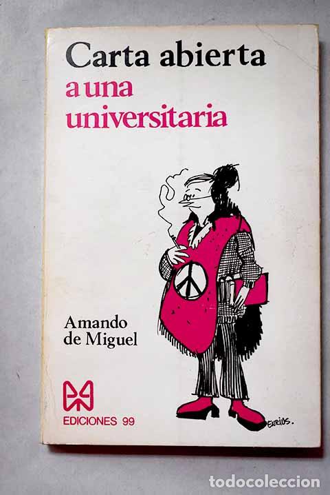 Libros: Carta abierta a una universitaria.- Miguel, Amando de