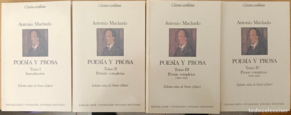 Libros: Poes&iacute;a y prosa completa - Machado, Antonio