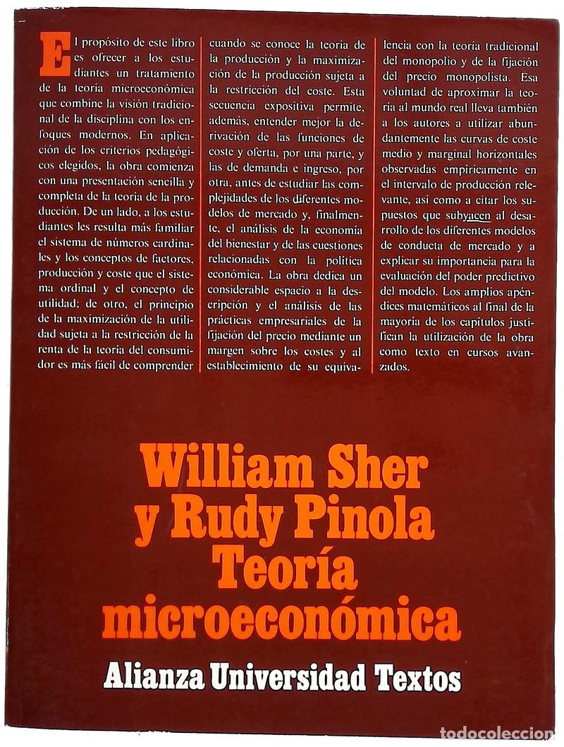 Libri di seconda mano: Teor&iacute;a microecon&oacute;mica una s&iacute;ntesis de la teor&iacute;a cl&aacute;sica y del enfoque moderno