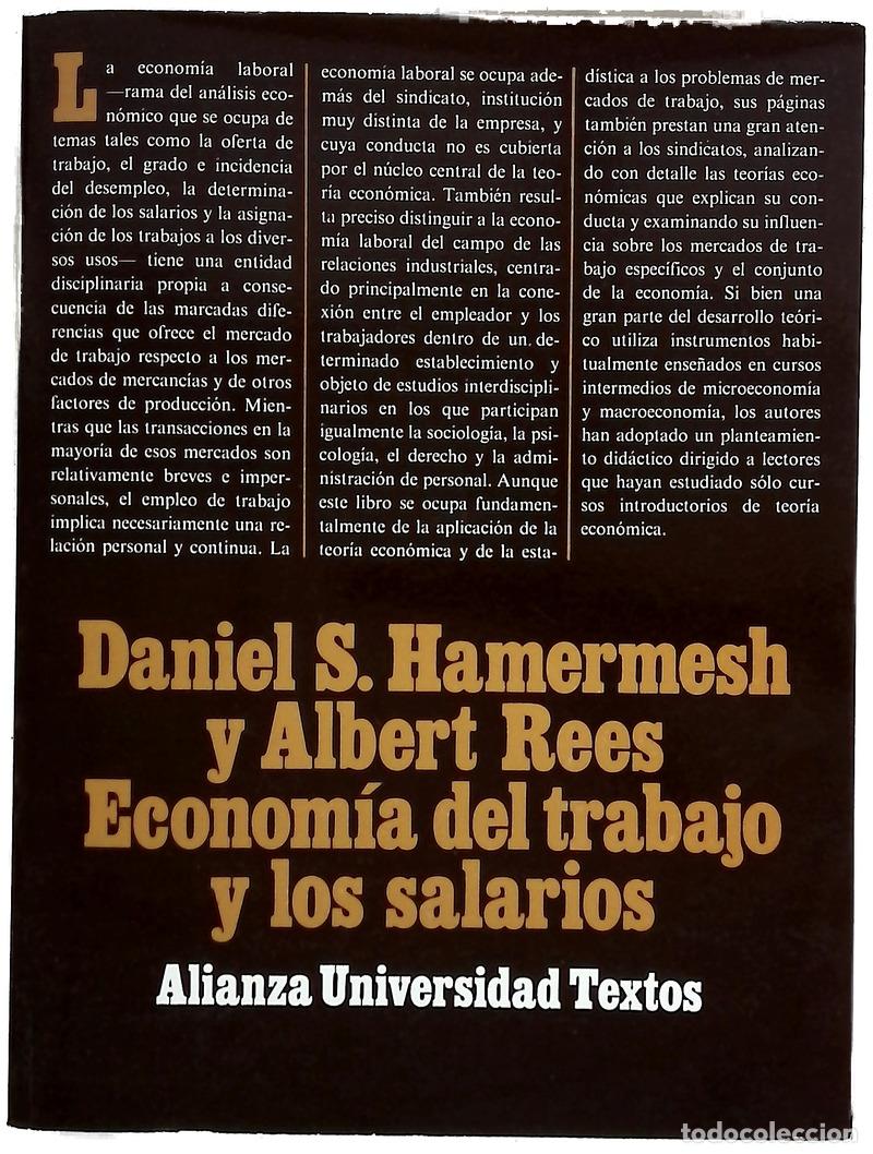 Libri di seconda mano: Econom&iacute;a del trabajo y los salarios