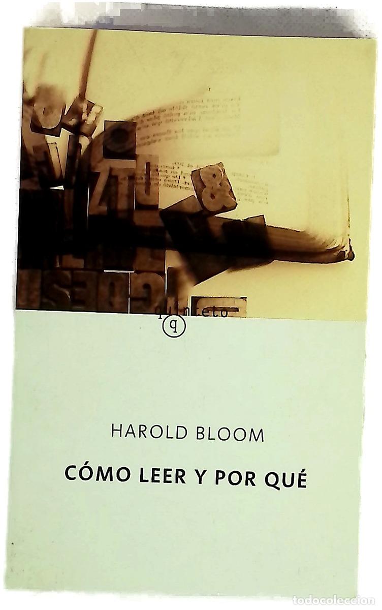 books: C&oacute;mo leer y por qu&eacute; - Bloom, Harold