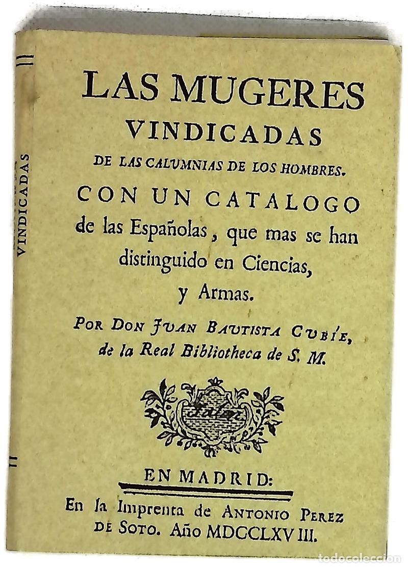 Livres: Las mugeres vindicadas de las calumnias de los hombres