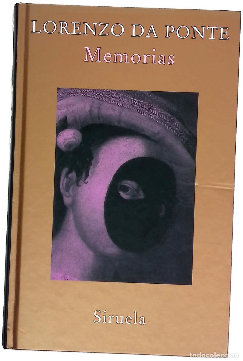 B&uuml;cher: Memorias - Da Ponte, Lorenzo; Ben&iacute;tez, Esther