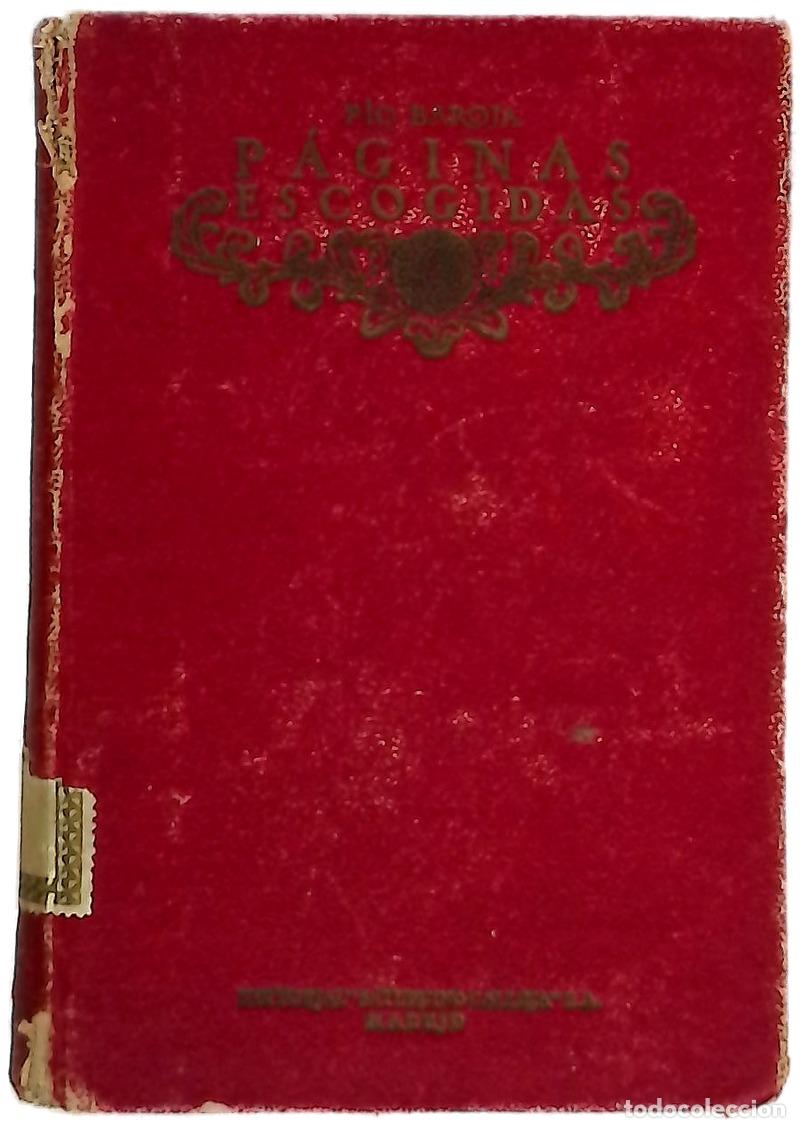 Libros: P&aacute;ginas Escondidas - Baroja, P&iacute;o