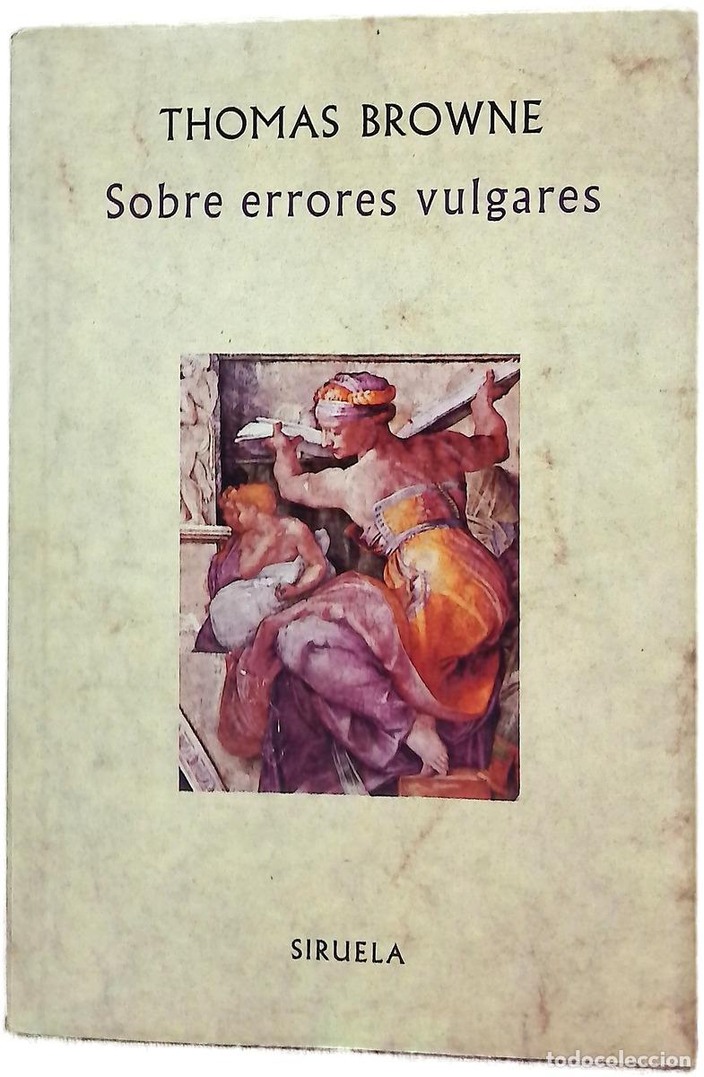 Livres: Sobre errores Vulgares - Browne, Thomas