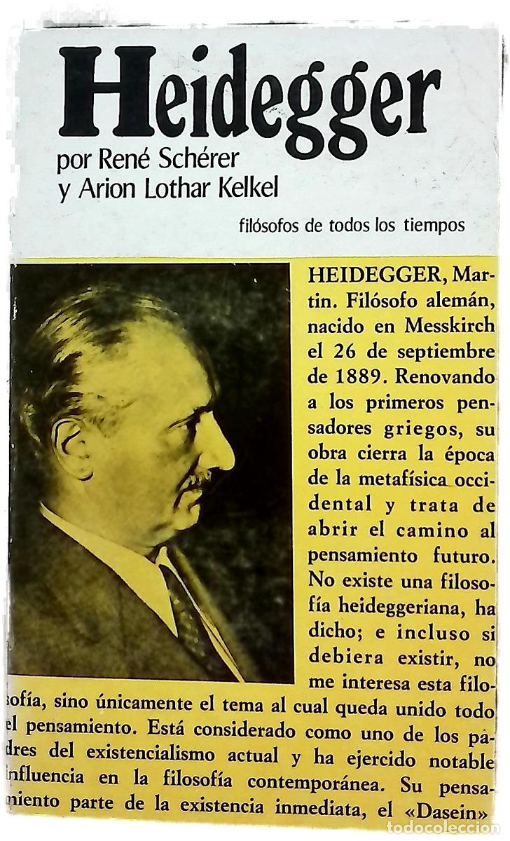 Livros em segunda m&atilde;o: Heidegger o la experiencia del pensamiento