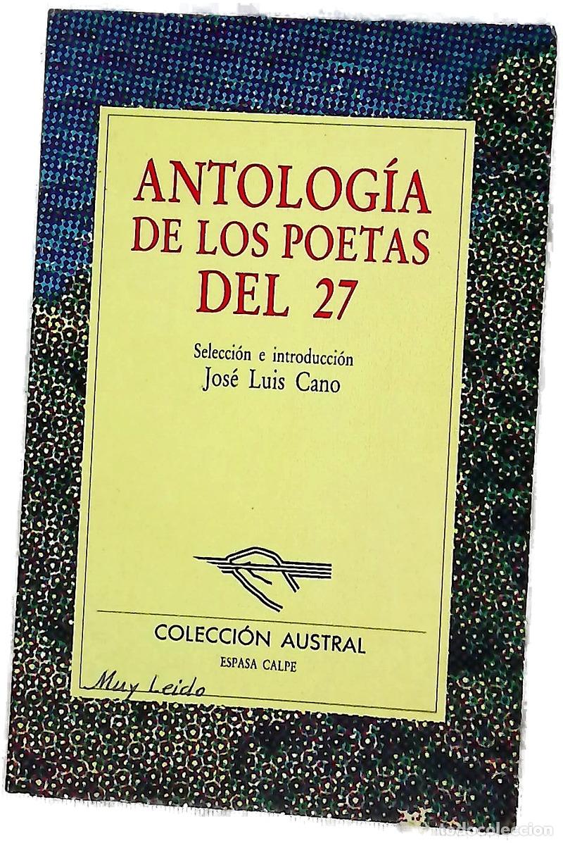 Libros: Antolog&iacute;a de los poetas del 27