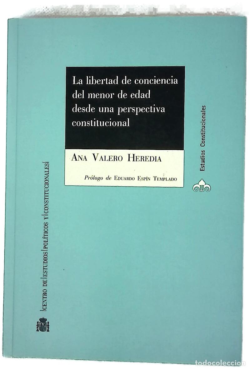 Livres: La libertad de conciencia del menor de edad desde una perspectiva constitucional