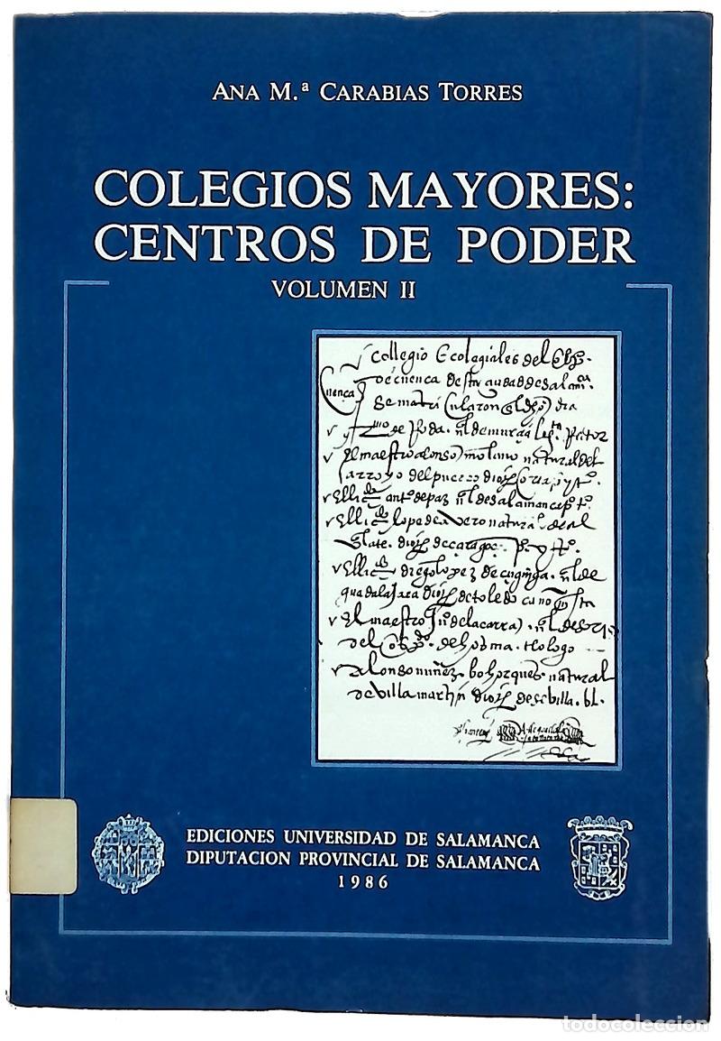 Libros: Colegios mayores, centros de poder