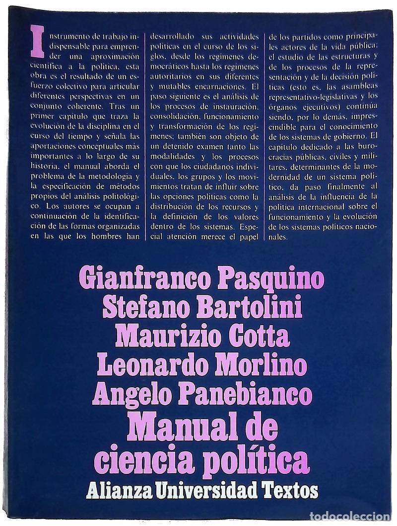 Libros: Manual de ciencia pol&iacute;tica
