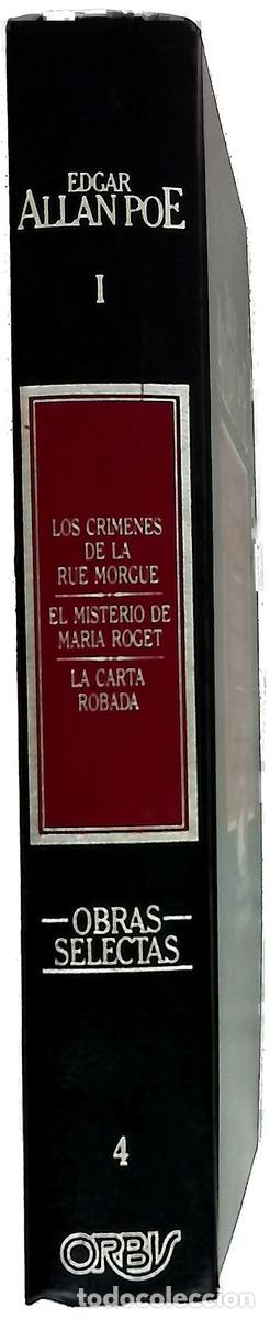 Livres: Obras selectas. Los Cr&iacute;menes de la Rue Morgue; El misterio de Mar&iacute;a Roget; La Carta Robada
