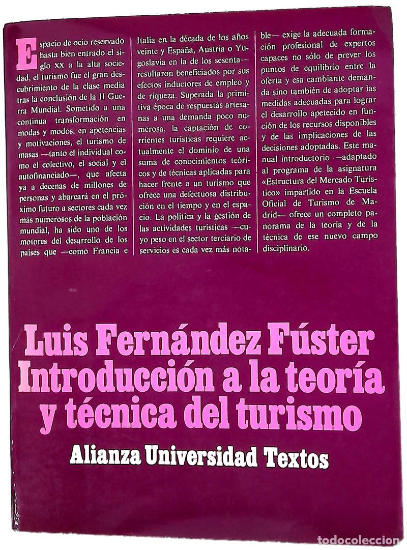 Livres: Introducci&oacute;n a la teor&iacute;a y t&eacute;cnica del turismo