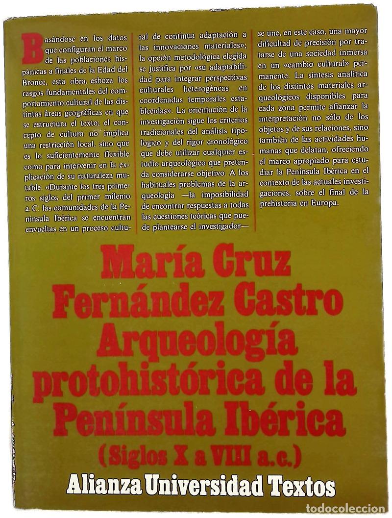 Livros em segunda m&atilde;o: Arqueolog&iacute;a protohist&oacute;rica de la Pen&iacute;nsula ib&eacute;rica (siglos X a VIII a.C.)