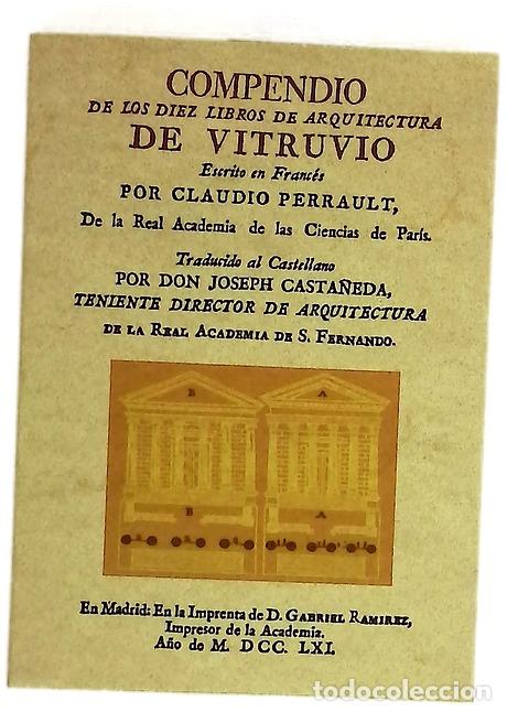 Livres: Compendio de los diez libros de arquitectura de Vitruvio