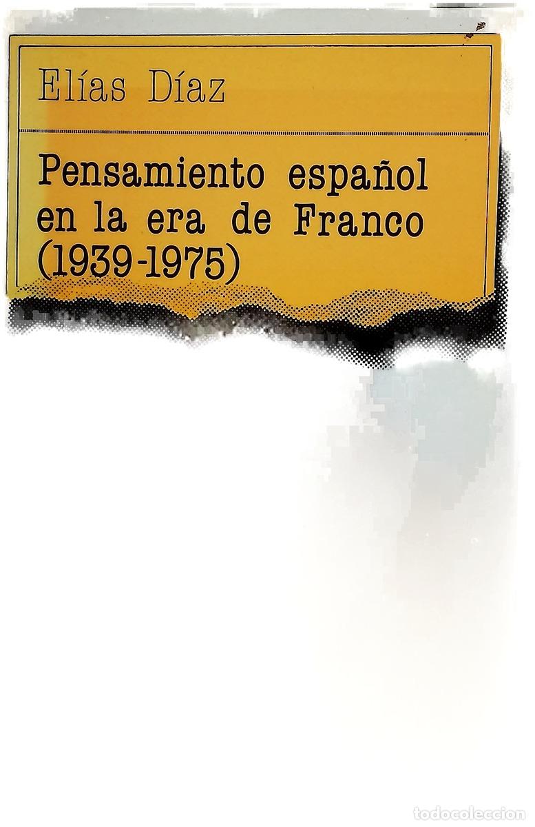 B&uuml;cher: Pensamiento espa&ntilde;ol en la era de Franco (1939-1975)