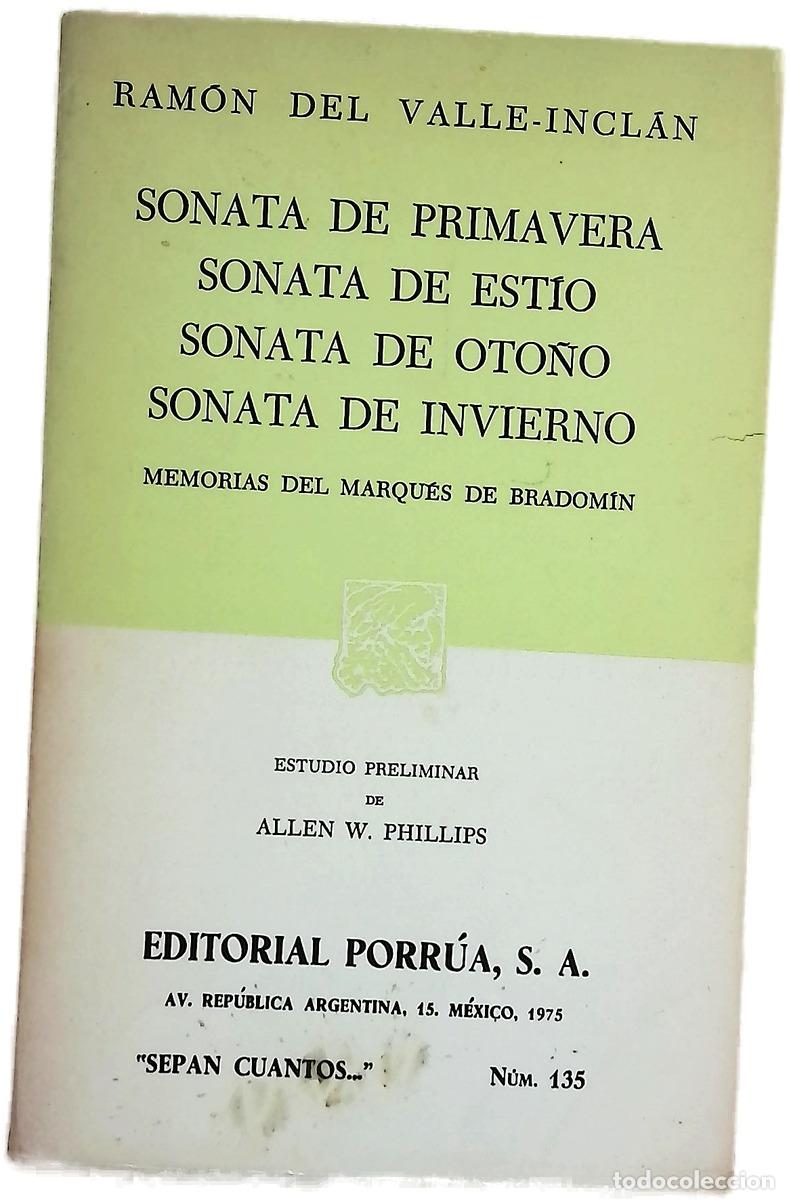 B&uuml;cher: Sonata de primavera Sonata de est&iacute;o ; Sonata de oto&ntilde;o ; Sonata de invierno : memorias del Marqu&eacute;s...
