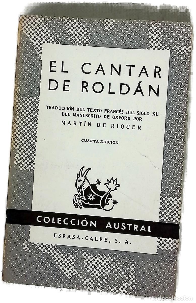 B&uuml;cher: El Cantar de Rold&aacute;n - Riquer, Mart&iacute;n de