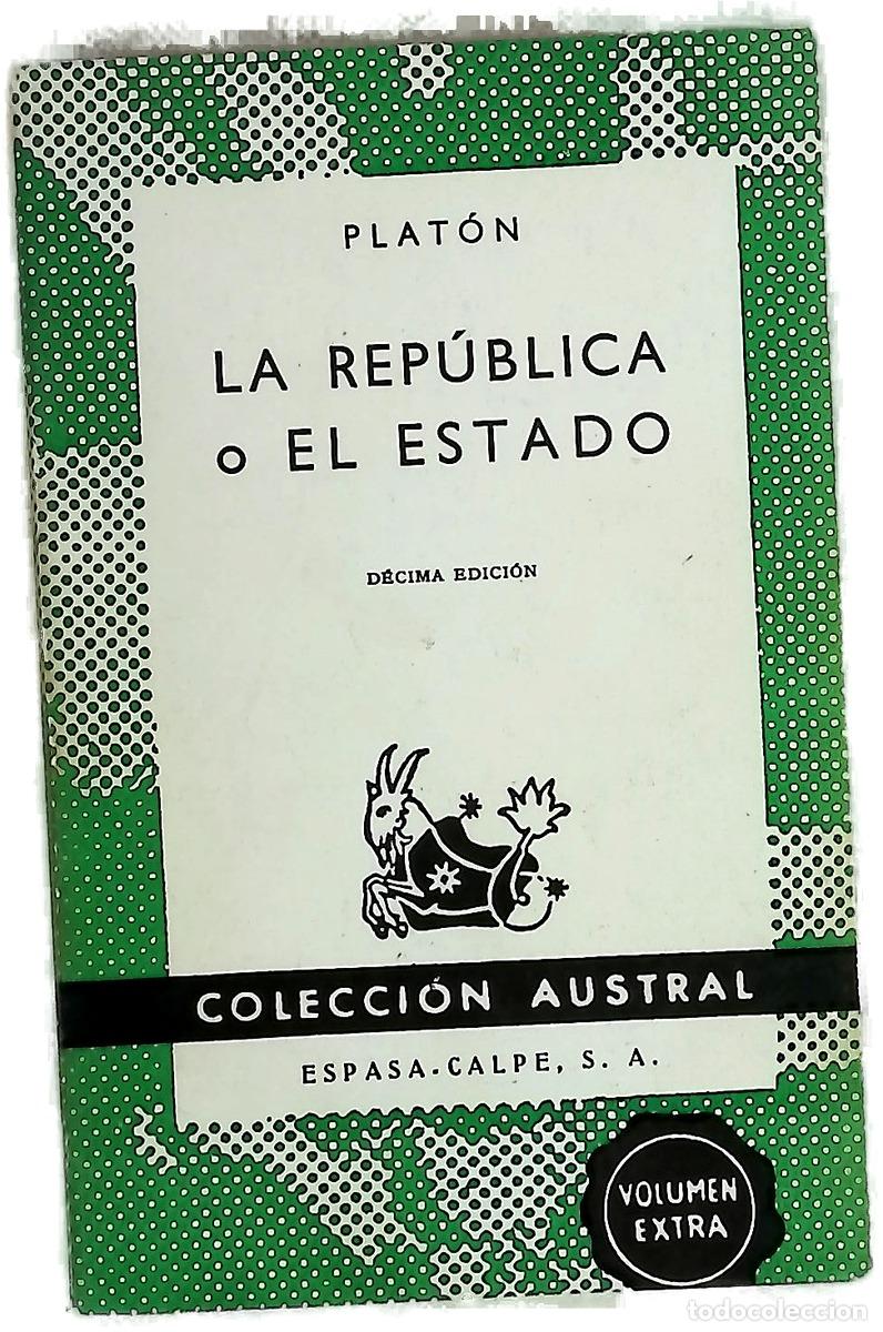 Libros: La rep&uacute;blica o el estado - Plat&oacute;n