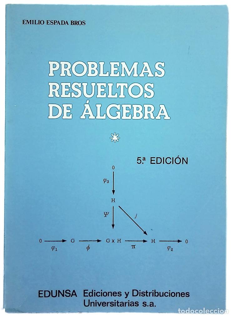 books: Problemas resueltos de &aacute;lgebra